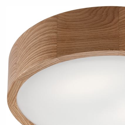 Plafoniera da bagno OAK 3xE27/15W/230V quercia ø 37 cm IP54