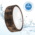 Plafoniera da bagno OAK SMOKY 2xE27/15W/230V IP54 ø 27,5 cm quercia/marrone