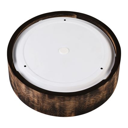 Plafoniera da bagno OAK SMOKY 2xE27/15W/230V IP54 ø 27,5 cm quercia/marrone