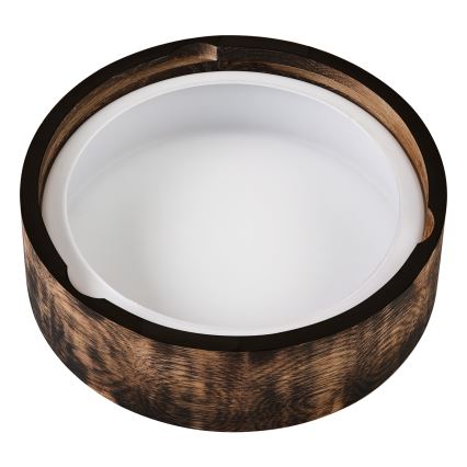 Plafoniera da bagno OAK SMOKY 2xE27/15W/230V IP54 ø 27,5 cm quercia/marrone