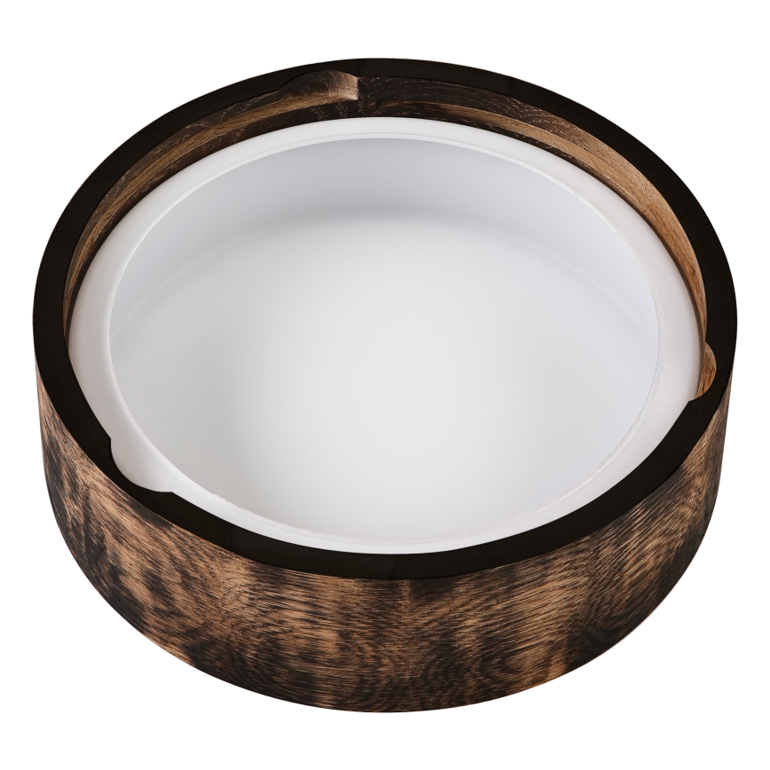 Plafoniera da bagno OAK SMOKY 2xE27/15W/230V IP54 ø 27,5 cm quercia/marrone