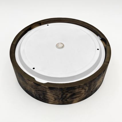 Plafoniera da bagno OAK SMOKY 2xE27/15W/230V IP54 ø 27,5 cm quercia/marrone