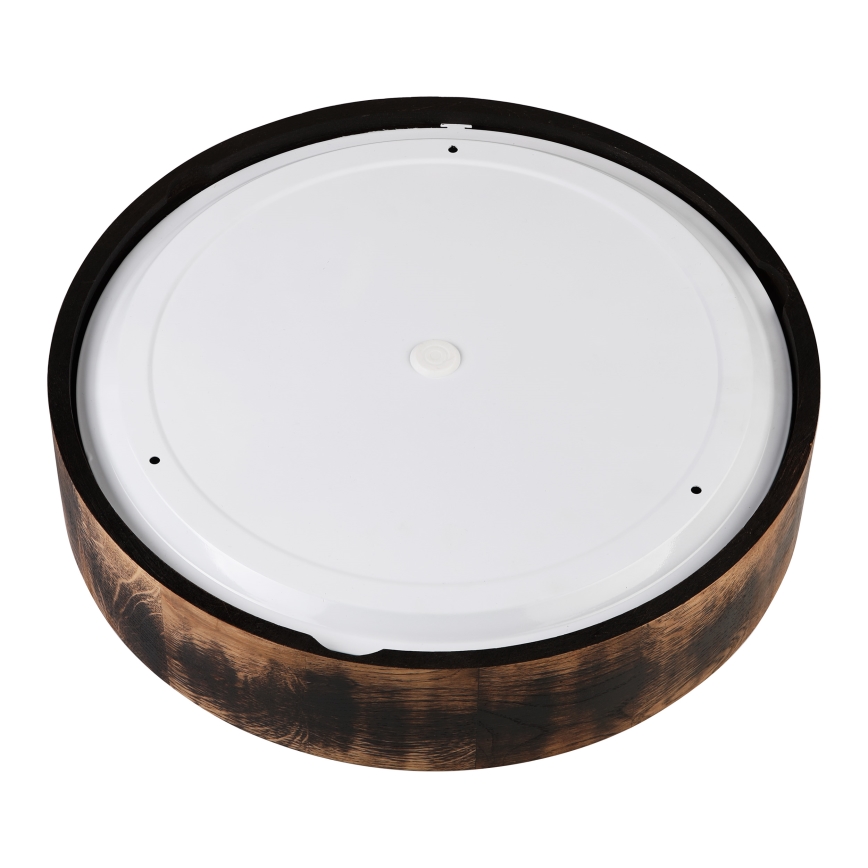 Plafoniera da bagno OAK SMOKY 3xE27/15W/230V IP54 ø 37,5 cm quercia/marrone