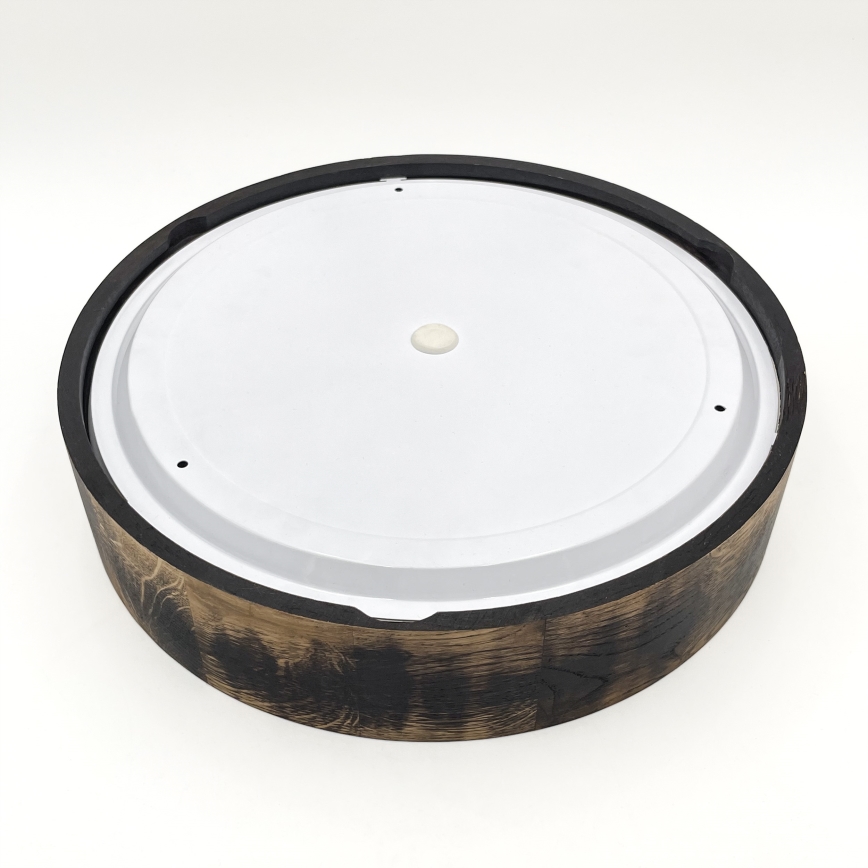 Plafoniera da bagno OAK SMOKY 3xE27/15W/230V IP54 ø 37,5 cm quercia/marrone