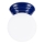 Plafoniera da bagno ZORI 1xG9/8W/230V Ø 12 cm IP44 blu