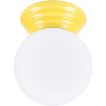 Plafoniera da bagno ZORI 1xG9/8W/230V Ø 12 cm IP44 gialla