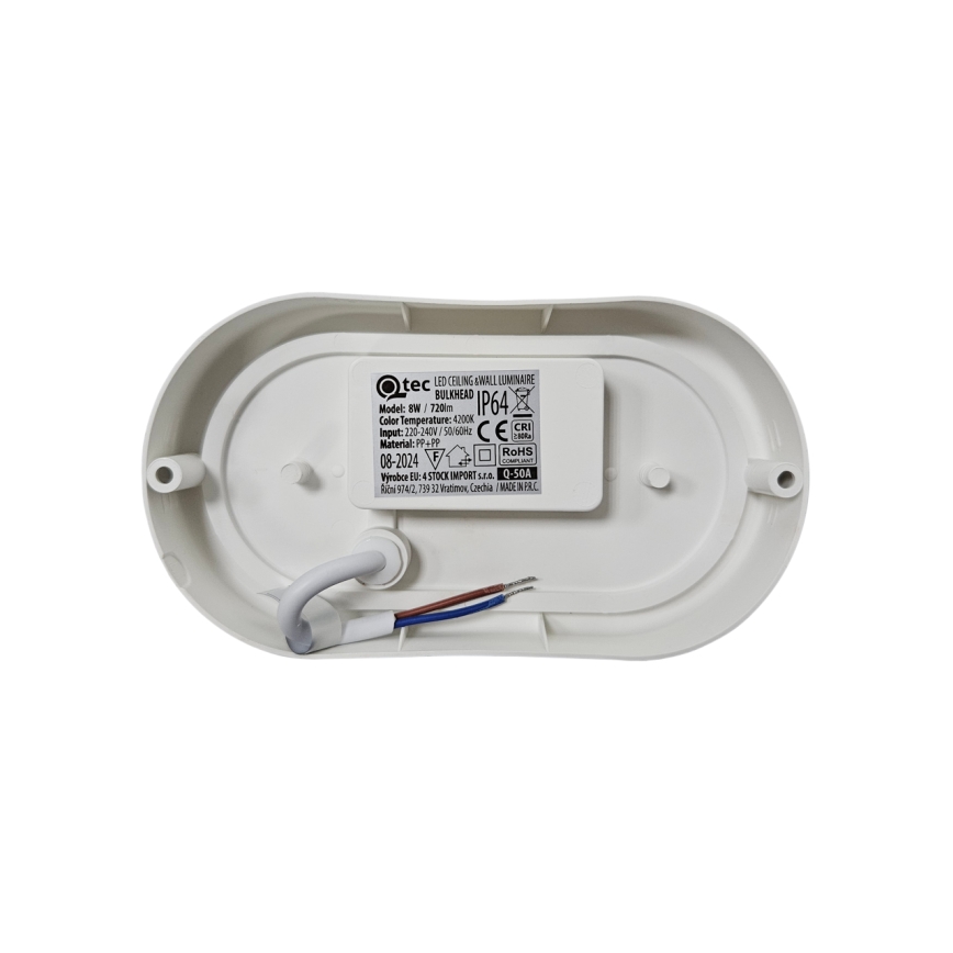Plafoniera da esterno LED/8W/230V 4200K IP64 bianco