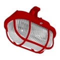 Plafoniera da esterno OVAL 1xE27/60W/230V IP44 rosso