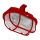 Plafoniera da esterno OVAL 1xE27/60W/230V IP44 rosso