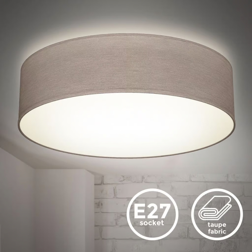Plafoniera da soffitto 2xE27/40W/230V Ø 38 cm beige