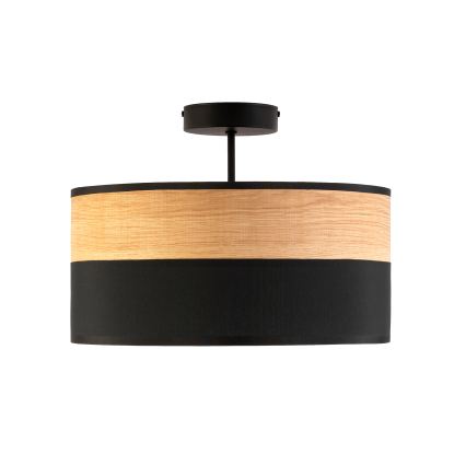 Plafoniera da soffitto ALBA 3xE27/15W/230V Ø 40 cm nero/marrone