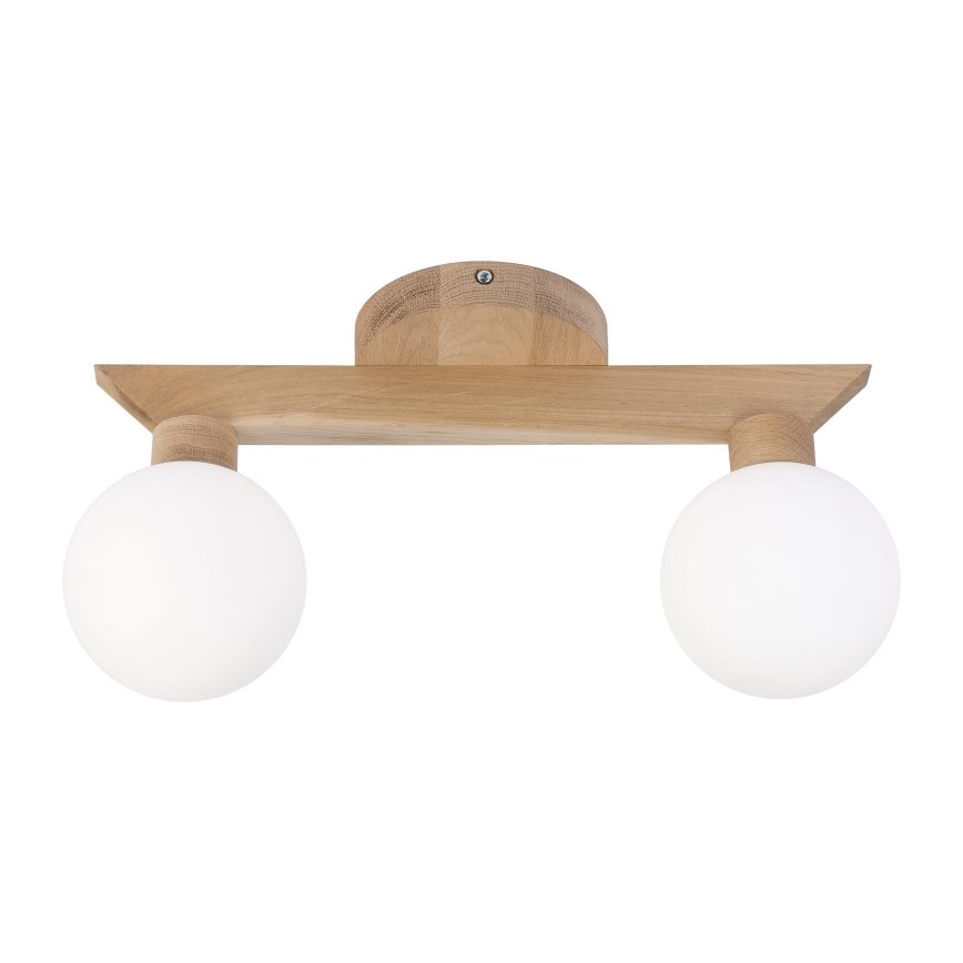 Plafoniera da soffitto ANTONIO 2xG9/5W/230V rovere/bianco