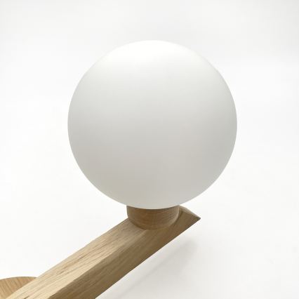 Plafoniera da soffitto ANTONIO 2xG9/5W/230V rovere/bianco