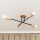 Plafoniera da soffitto CAMBRIDGE 4xE27/15W/230V pino