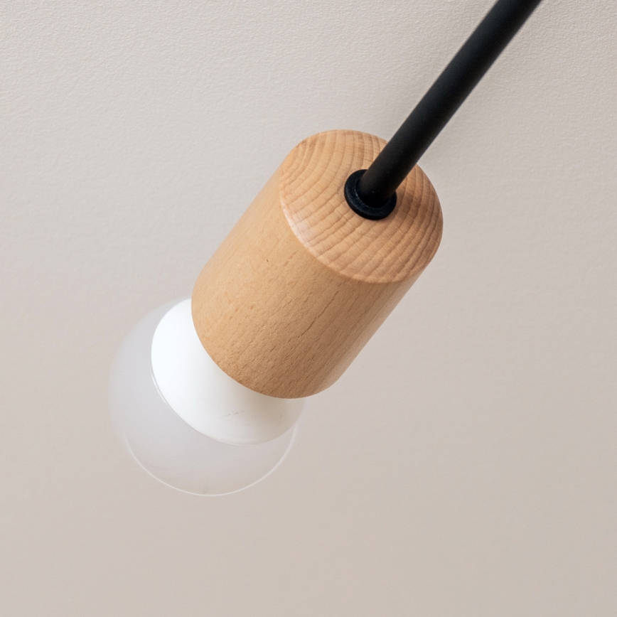 Plafoniera da soffitto CAMBRIDGE 4xE27/15W/230V pino