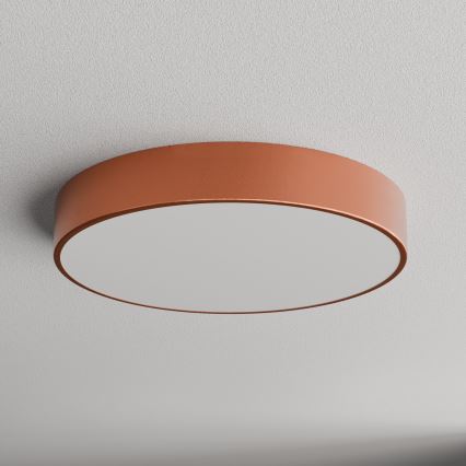 Plafoniera CLEO con sensore di movimento e sensore crepuscolare 4xE27/24W/230V Ø 50 cm, finitura rame