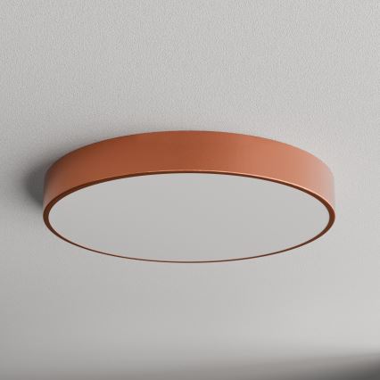 Plafoniera CLEO con sensore di movimento e crepuscolare 5xE27/24W/230V Ø 60 cm in rame