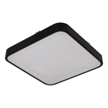 Plafoniera da soffitto con sensore WILTON 2xE27/60W/230V 33x33 cm nera