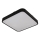 Plafoniera da soffitto con sensore WILTON 2xE27/60W/230V 33x33 cm nera