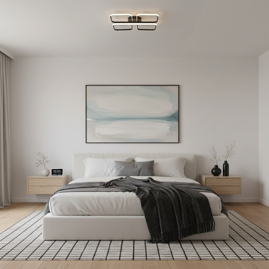 Plafoniera da soffitto HIDALGO LED/40W/230V nera