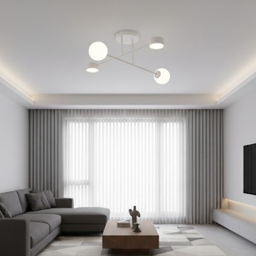 Plafoniera da soffitto HOLON 2xG9/8W/230V + 2xGX53/12W grigia