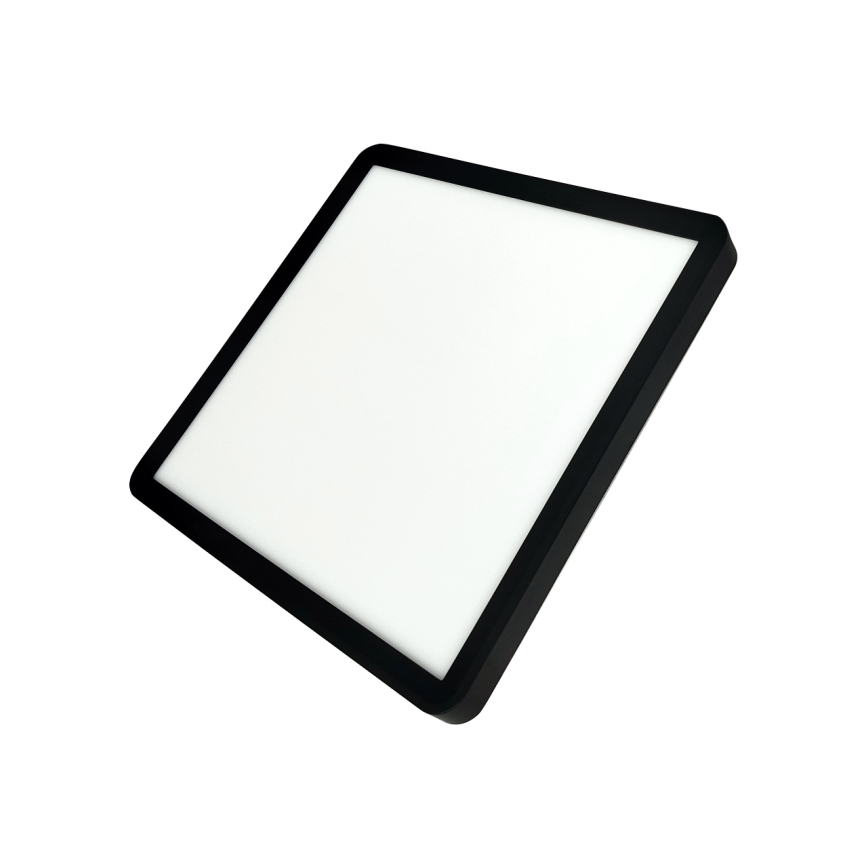 Plafoniera da soffitto LED 24W/230V 3000/4000/6500K 30x30 cm nera
