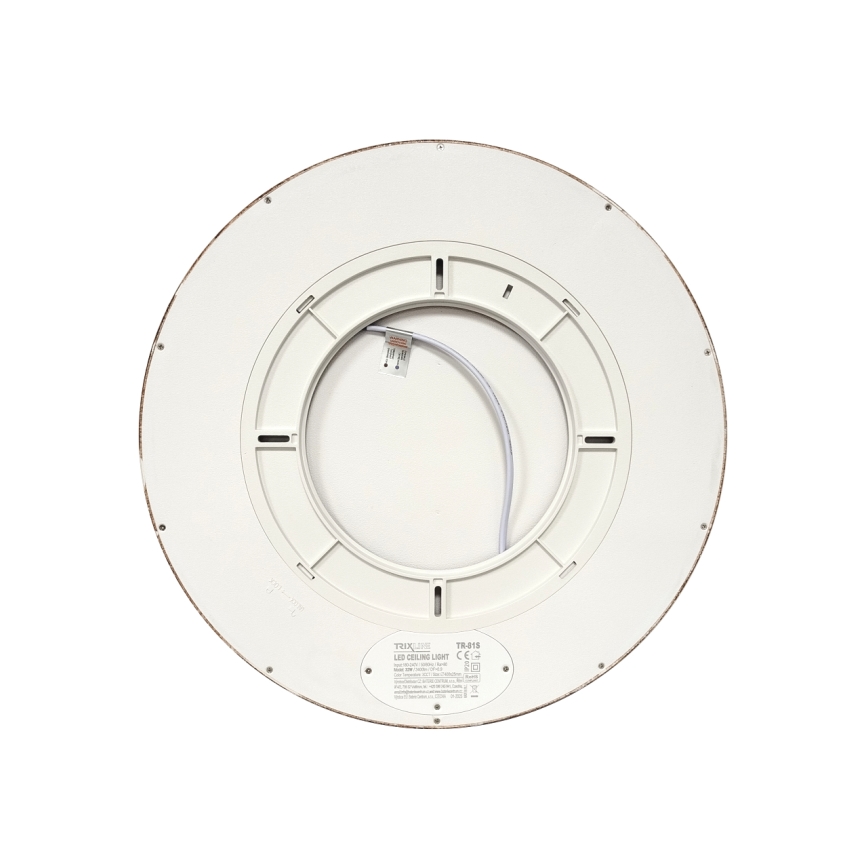 Plafoniera da soffitto LED/32W/230V 3000/4000/6500K diam. 40 cm marrone