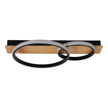 Plafoniera da soffitto LED ROWENA LED/14W/230V nero/marrone