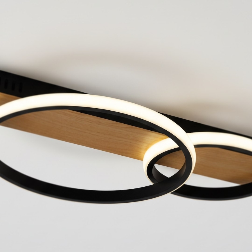 Plafoniera da soffitto LED ROWENA LED/14W/230V nero/marrone