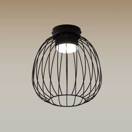 Plafoniera da soffitto OVELLA 1xGX53/10W/230V Ø 25 cm, nera
