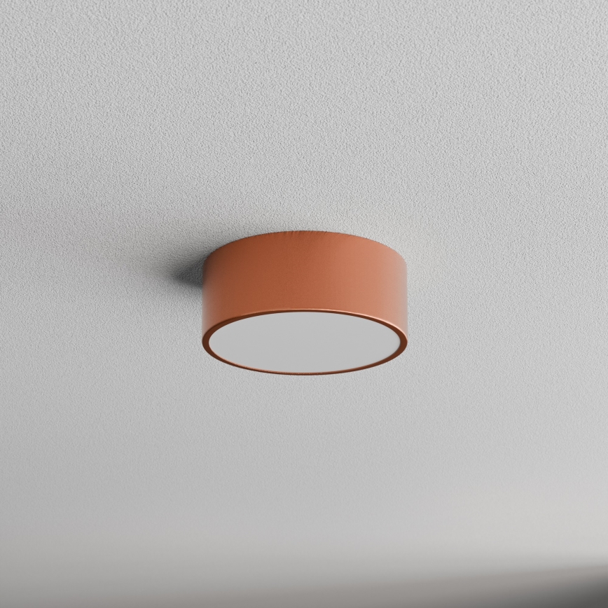 Plafoniera da soffitto per bagno con sensore CLEO 1xE27/24W/230V Ø 20 cm IP54, finitura rame