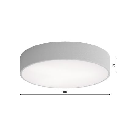Plafoniera da soffitto per bagno con sensore CLEO, 3xE27/24W/230V, Ø 40 cm, grigio, IP54
