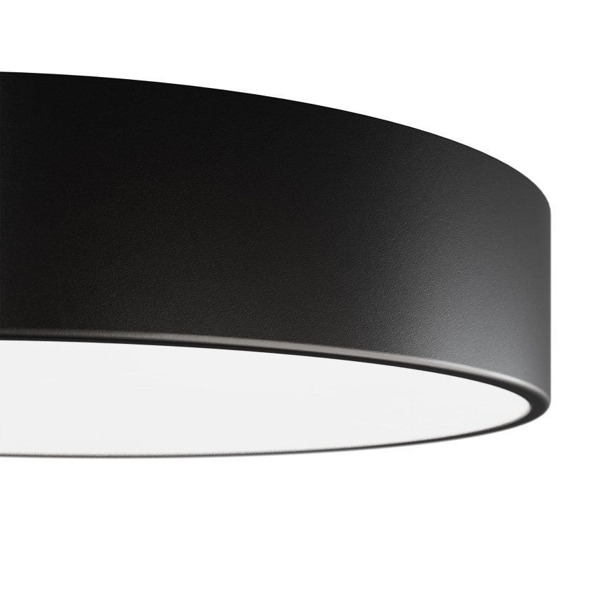 Plafoniera da soffitto per bagno con sensore CLEO, 3xE27/24W/230V, Ø 40 cm, nera, IP54
