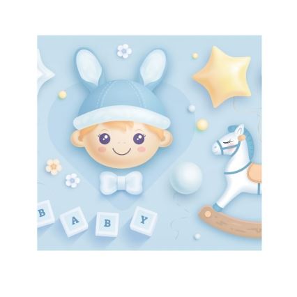 Plafoniera da soffitto per bambini KIDS ROOM 1xE27/60W/230V Ø 40 cm astronauta