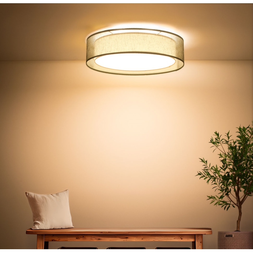 Plafoniera da soffitto PURO 2xE27/40W/230V Ø 50 cm, verde
