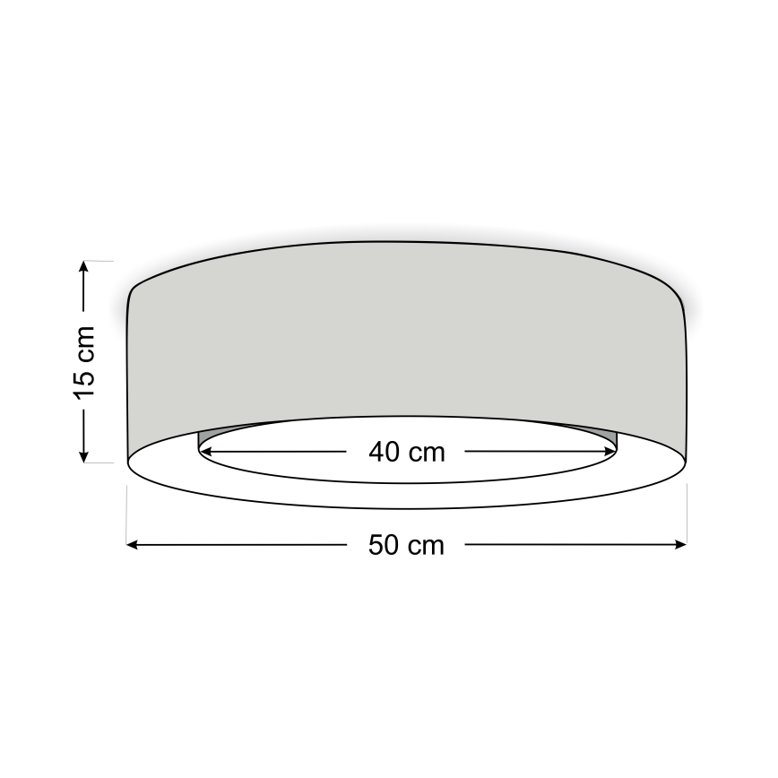 Plafoniera da soffitto PURO 2xE27/40W/230V Ø 50 cm, verde