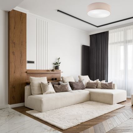 Plafoniera da soffitto SIRJA 2xE27/15W/230V Ø 45 cm beige