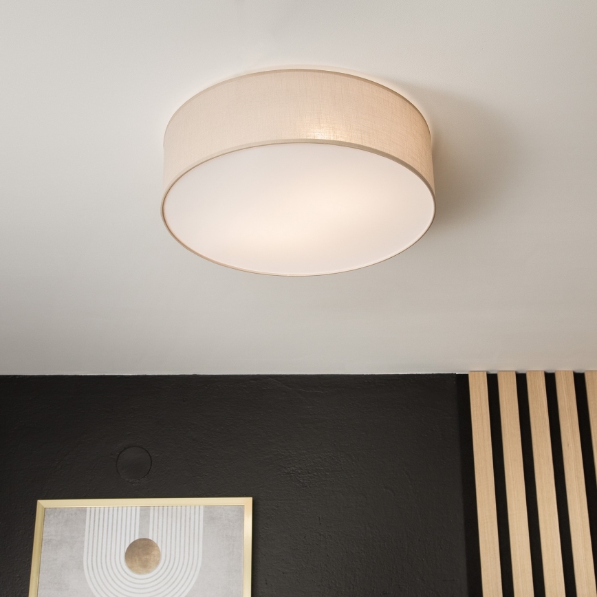 Plafoniera da soffitto SIRJA 2xE27/15W/230V Ø 45 cm beige