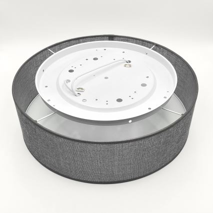 Plafoniera da soffitto SIRJA 2xE27/15W/230V Ø 45 cm grigia