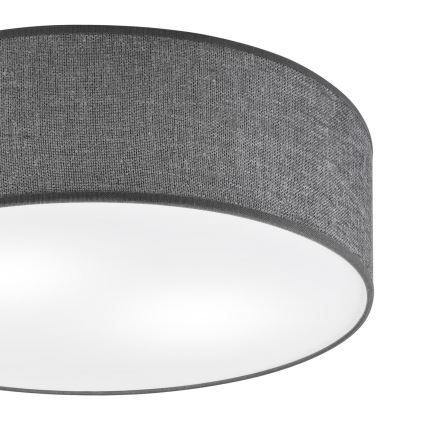 Plafoniera da soffitto SIRJA 2xE27/15W/230V Ø 45 cm grigia