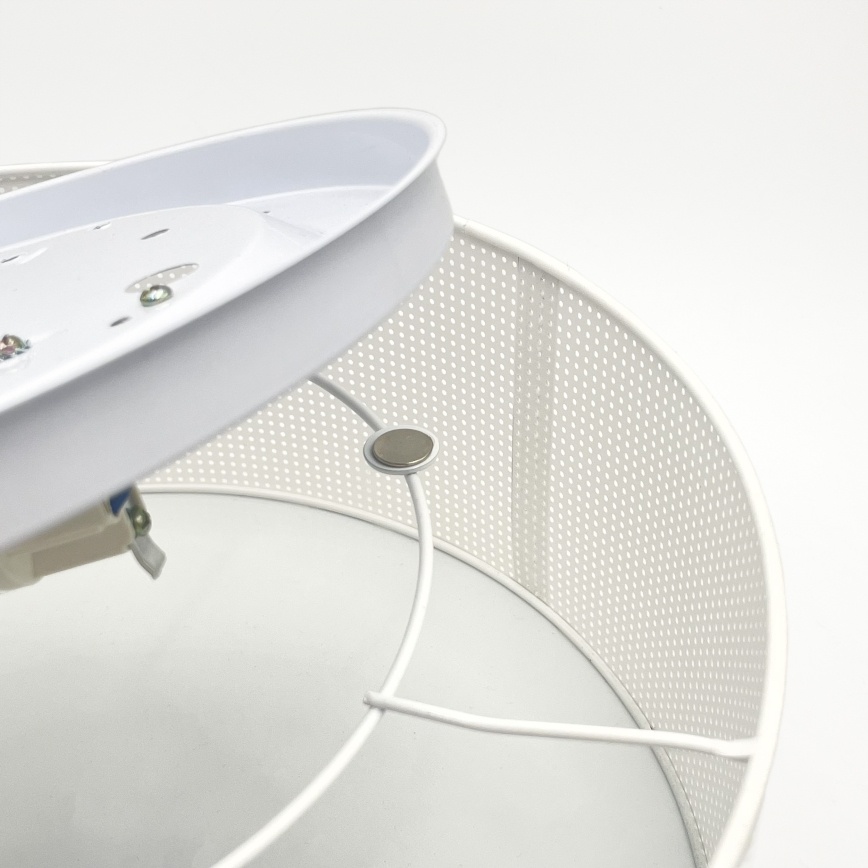 Plafoniera da soffitto SIRJA PLISADO 2xE27/15W/230V Ø 35 cm bianca