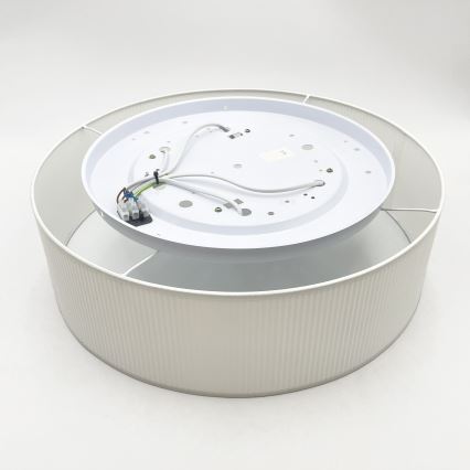 Plafoniera da soffitto SIRJA PLISADO 4xE27/15W/230V Ø 45 cm bianca