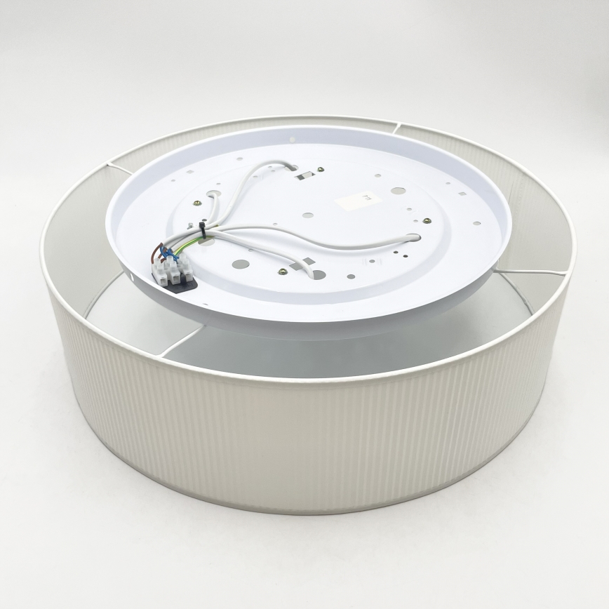 Plafoniera da soffitto SIRJA PLISADO 4xE27/15W/230V Ø 45 cm bianca