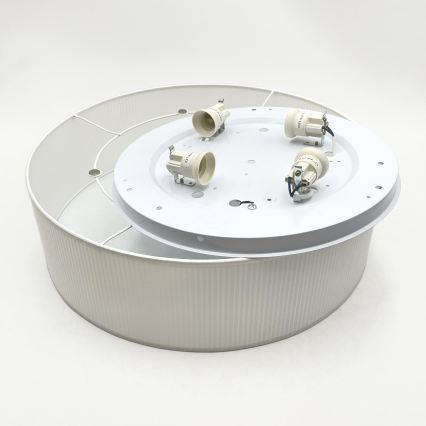 Plafoniera da soffitto SIRJA PLISADO 4xE27/15W/230V Ø 45 cm bianca