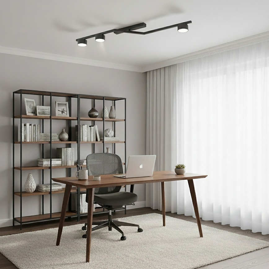 Plafoniera da soffitto SKAN 3xGX53/12W/230V nera