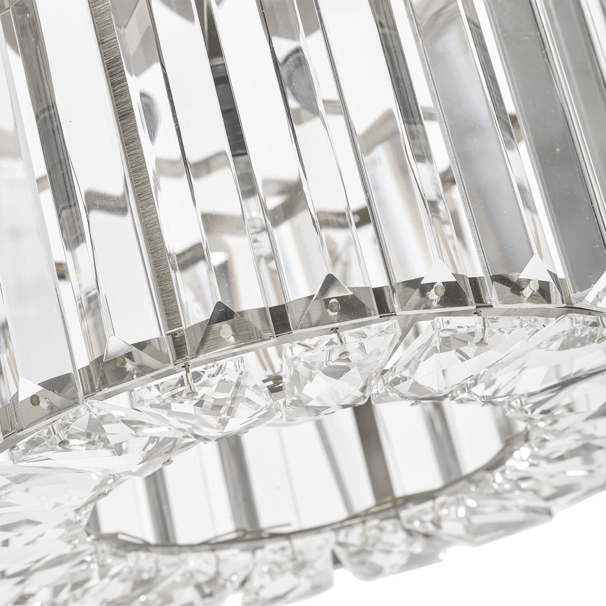 Plafoniera da soffitto VETRO, 1xE27/15W/230V, Ø 24,5 cm, cromo opaco