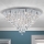Plafoniera di cristallo CELESTE 12xG9/40W/230V diametro 75 cm cromo lucido