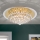 Plafoniera di cristallo GLORIA 6xG9/40W/230V diametro 50 cm oro