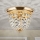 Plafoniera di cristallo PLAFOND 1xE27/40W/230V diametro 26 cm oro