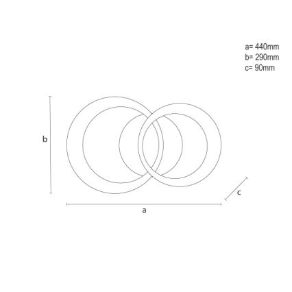 Plafoniera dimmerabile a LED/35W/230V 3000-6500K + telecomando